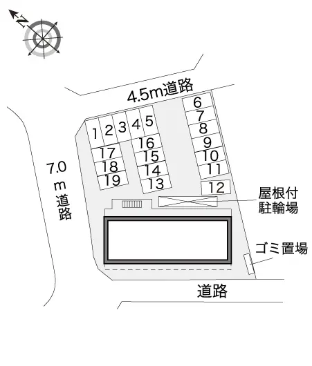 ★手数料０円★綾瀬市上土棚南３丁目　月極駐車場（LP）